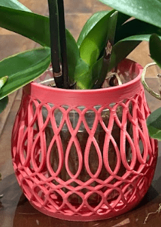 Curved Body Airflow Lattice Orchid Pot - Shear Xcitement Boutique