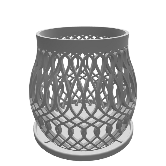 “Curved lattice orchid pot with open sides and solid top ring.”

“3D orchid pot with curved body and flat base.”

“Front view of curved-body lattice plant pot.”

“Side angle of lattice airflow orchid pot with rounded profile.”

“Detail view of open lattice pattern on curved orchid planter.”