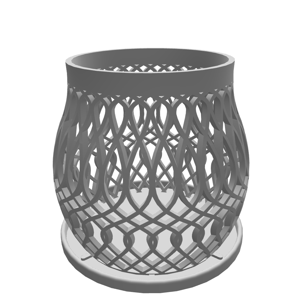 “Curved lattice orchid pot with open sides and solid top ring.”

“3D orchid pot with curved body and flat base.”

“Front view of curved-body lattice plant pot.”

“Side angle of lattice airflow orchid pot with rounded profile.”

“Detail view of open lattice pattern on curved orchid planter.”